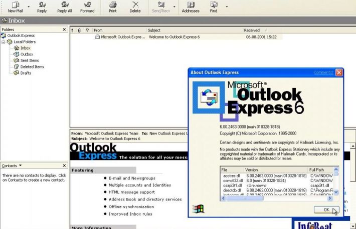 Cum sa deschizi link-uri in Outlook Express?