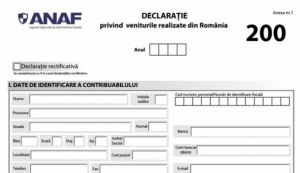 Declaratia 200: Afla cum sa completezi si sa depui declaratia 200 pentru veniturile realizate in 2014