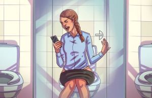 Folosesti telefonul cand stai pe toaleta? Iata de ce NU trebuie s-o mai faci
